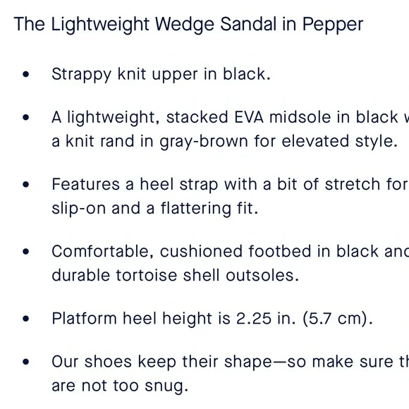 Rothy's Wedge Sandal in Pepper - Picture 11 of 13